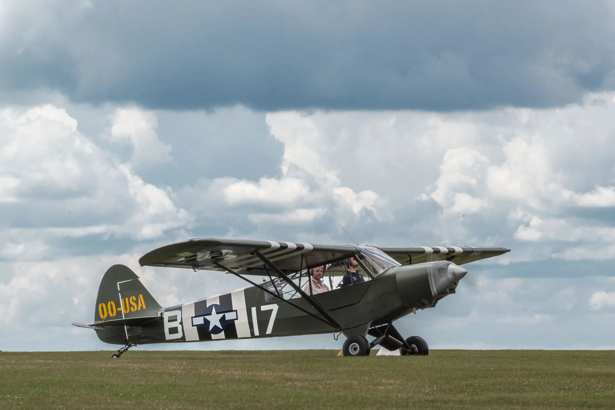 Exterior view of a 1954 Piper PA-18 Super Cub.