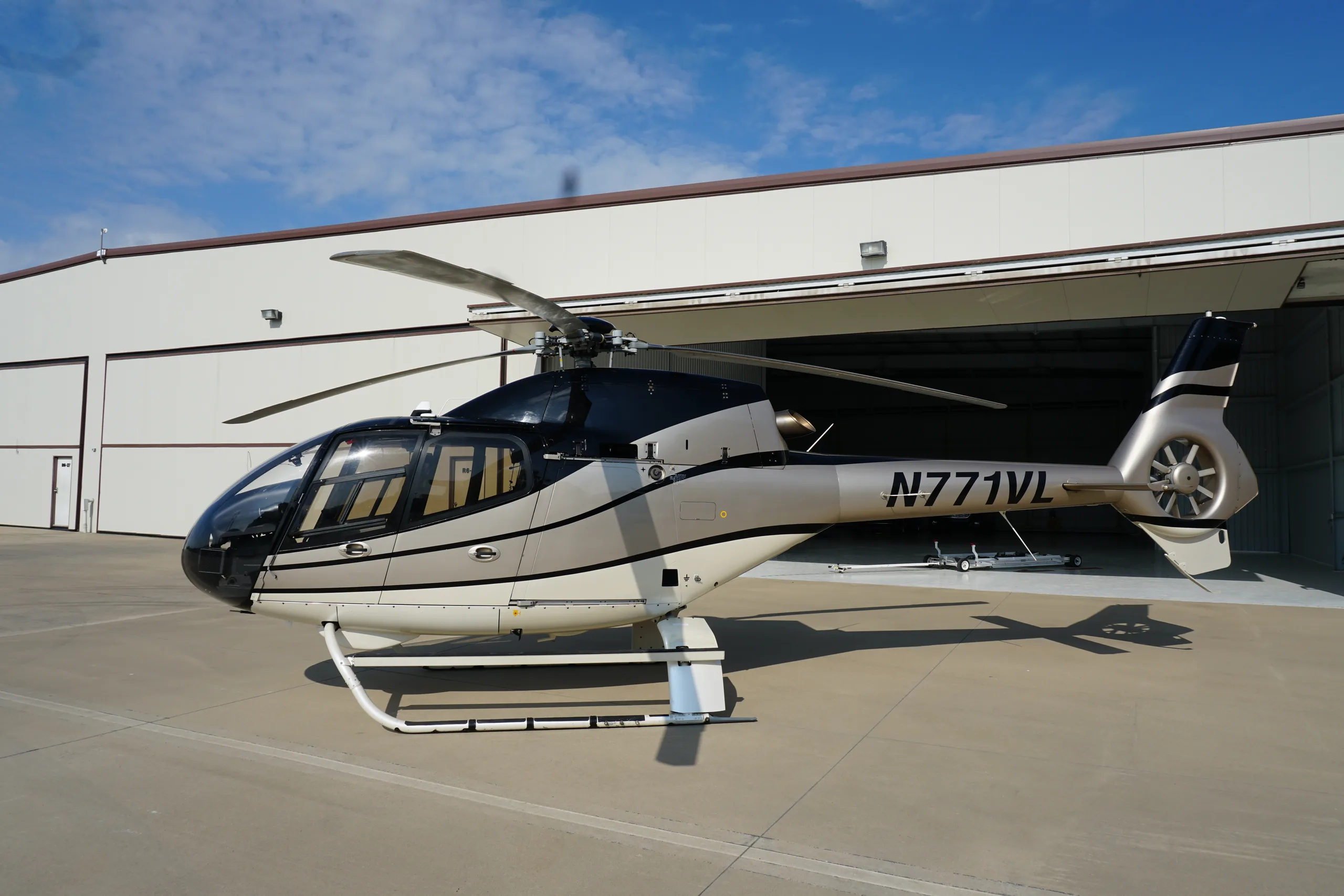 Exterior view of a 2007 Eurocopter EC120B 1494, N771VL.