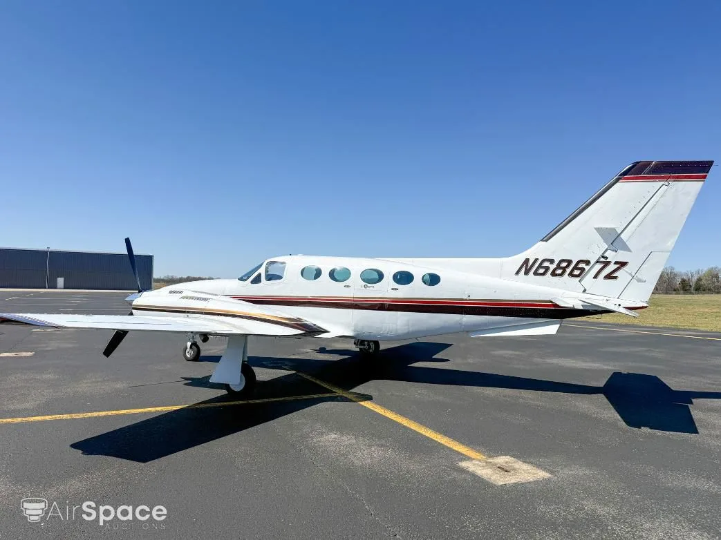 Exterior view of a 1981 Cessna 421 Golden Eagle.