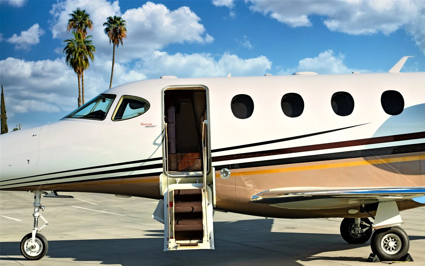 Exterior view of a Beechcraft Premier IA.