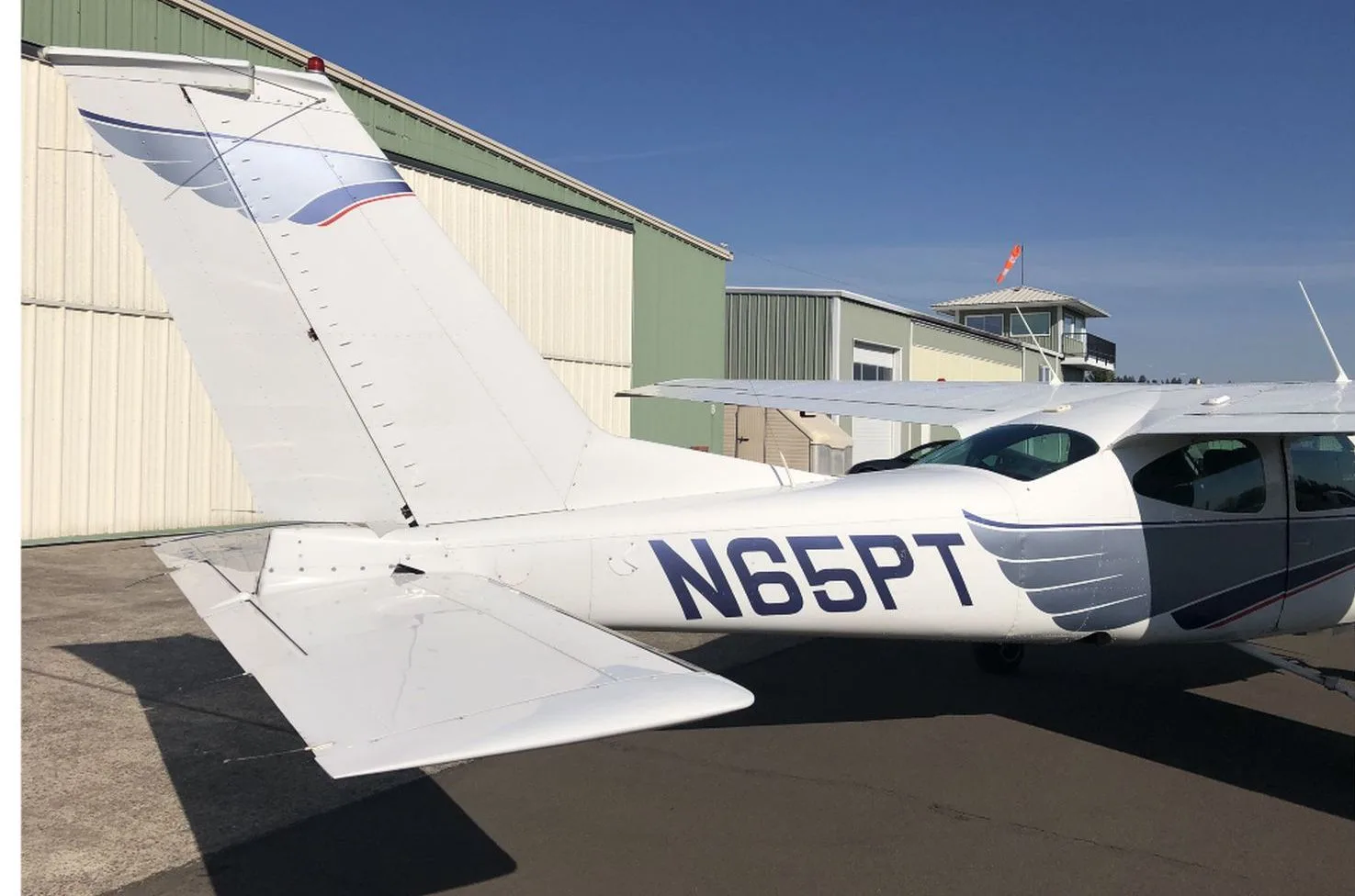 Exterior view of a 1977, N65PT.