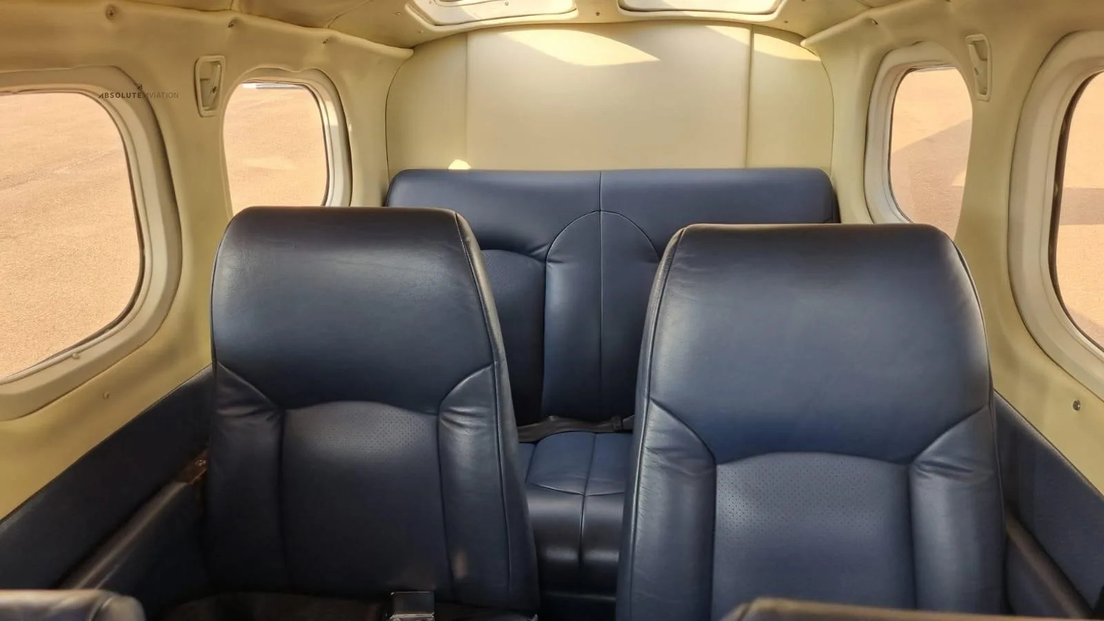 Cabin interior of a 1981 CESSNA P210N.