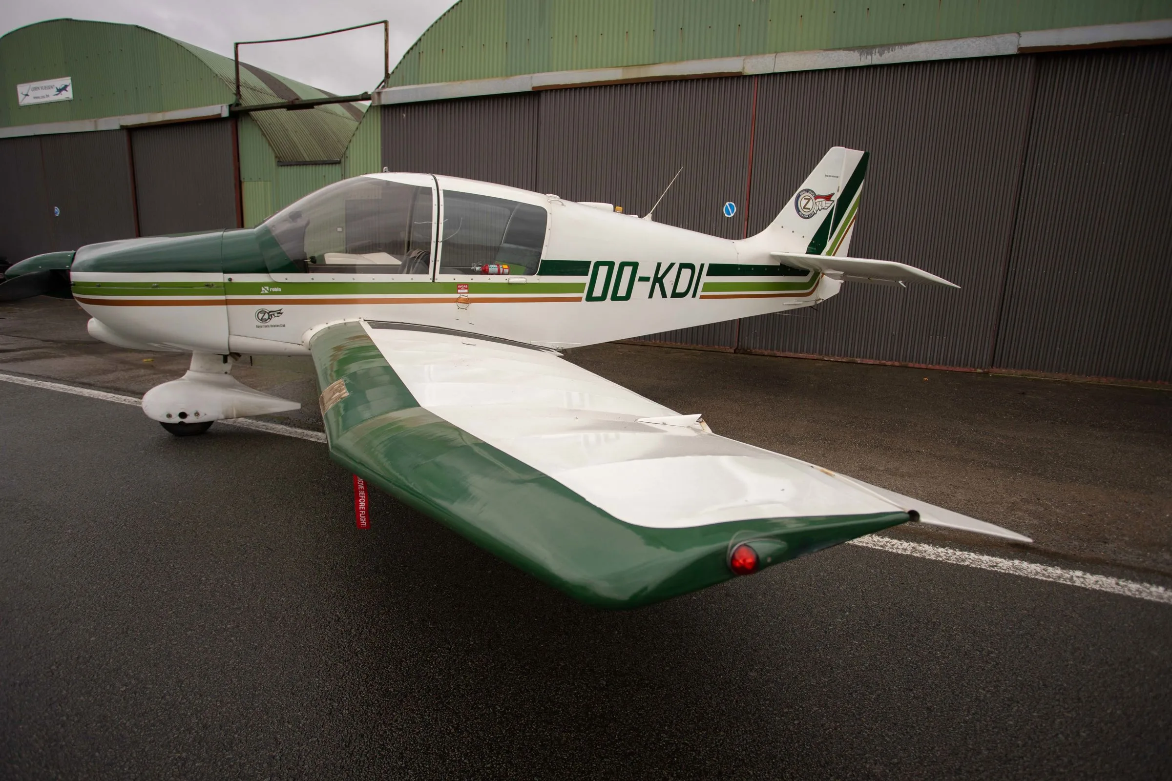Exterior view of a 1982 Robin DR-400 120 Dauphin 2+2.