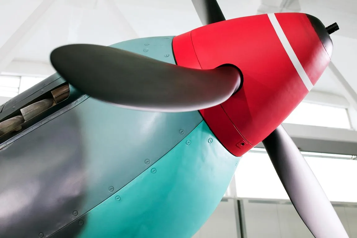 Engine detail of a 1943 Yakovlev Yak-9-UM.