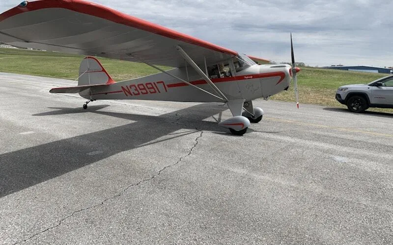 Marketing image of a 1946 Taylorcraft BC-12D Twosome.