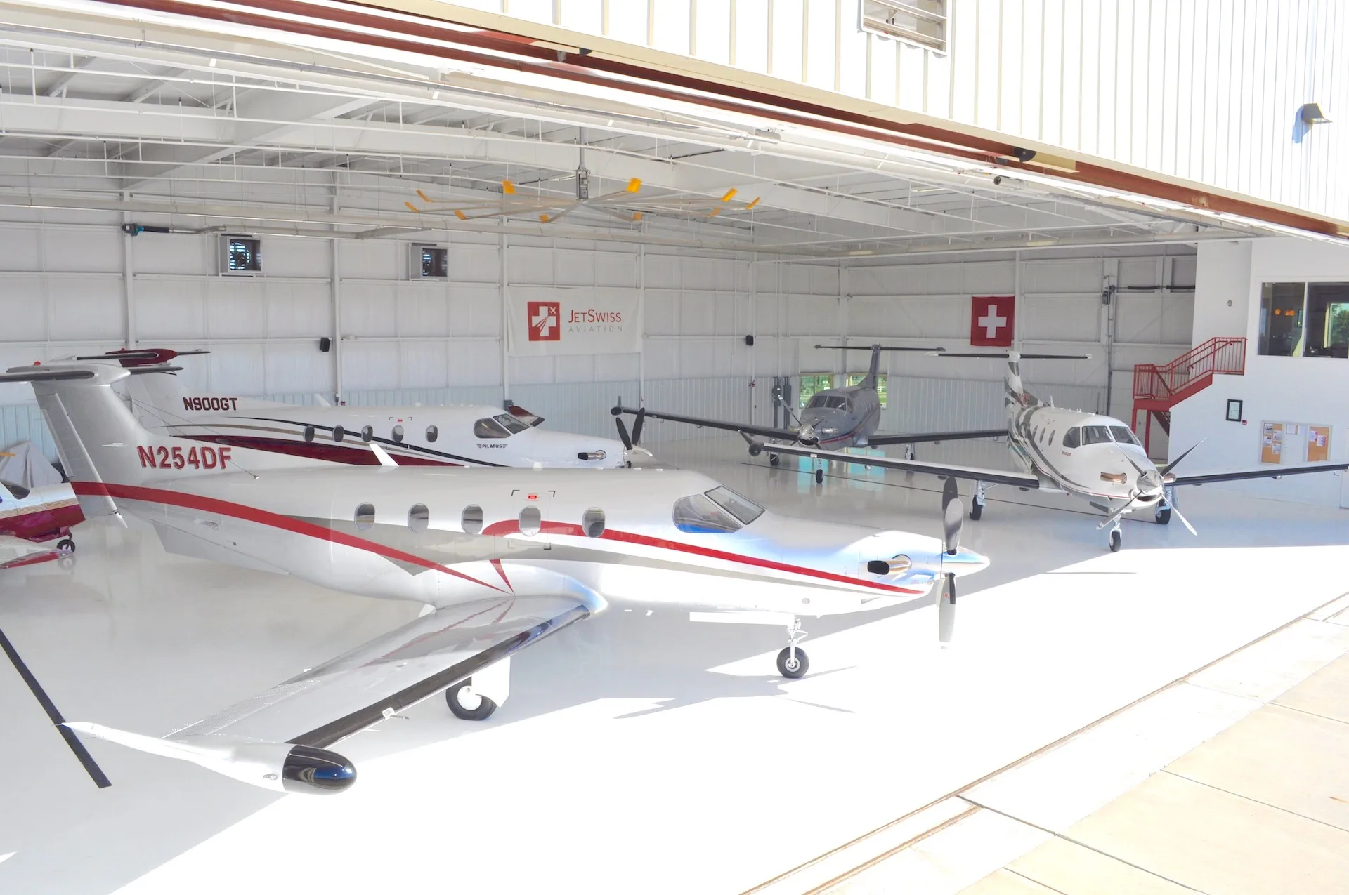 Exterior view of a 2013 Pilatus PC-12 NG - SN 1421.