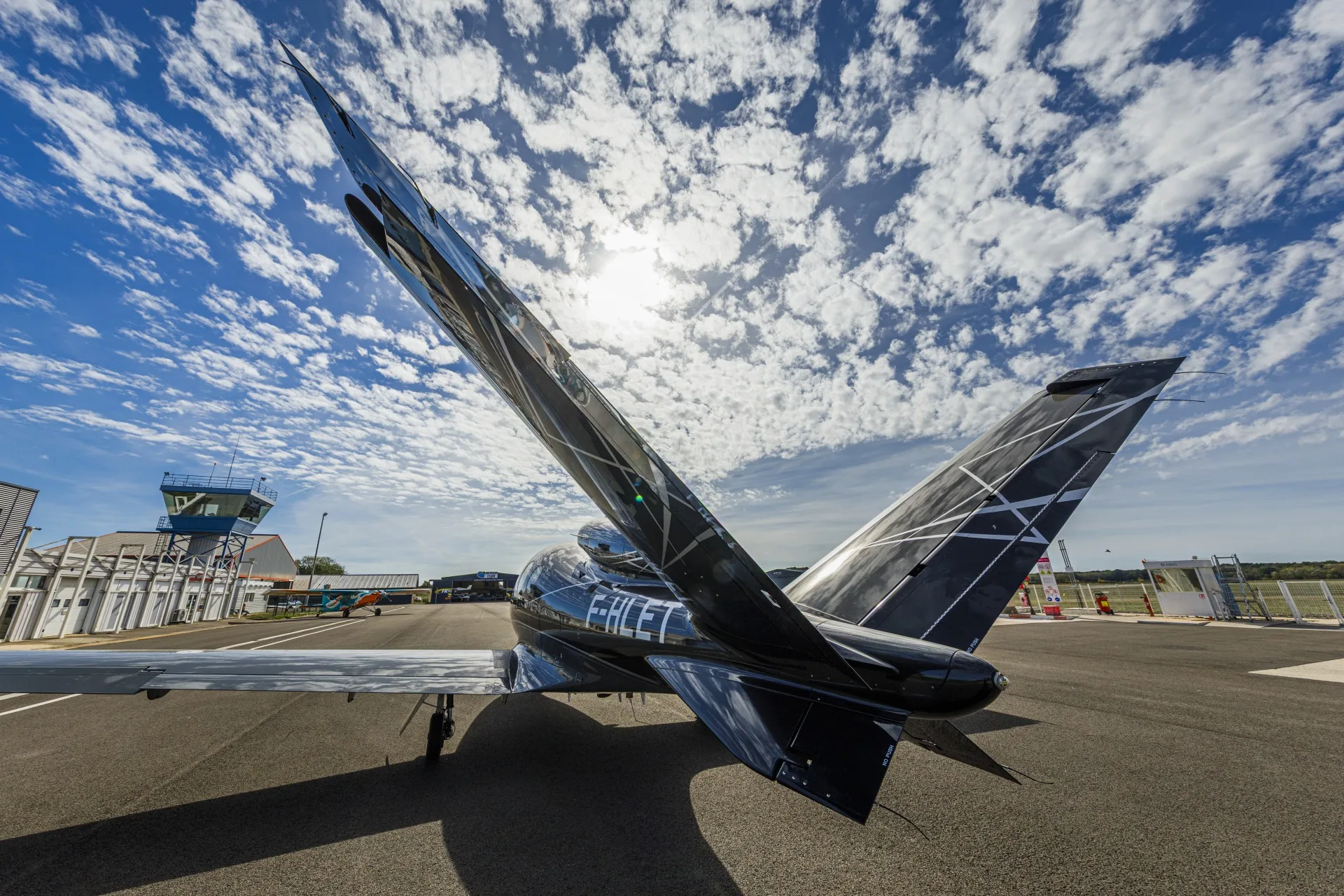 Exterior view of a 2024 Cirrus Vision Jet.