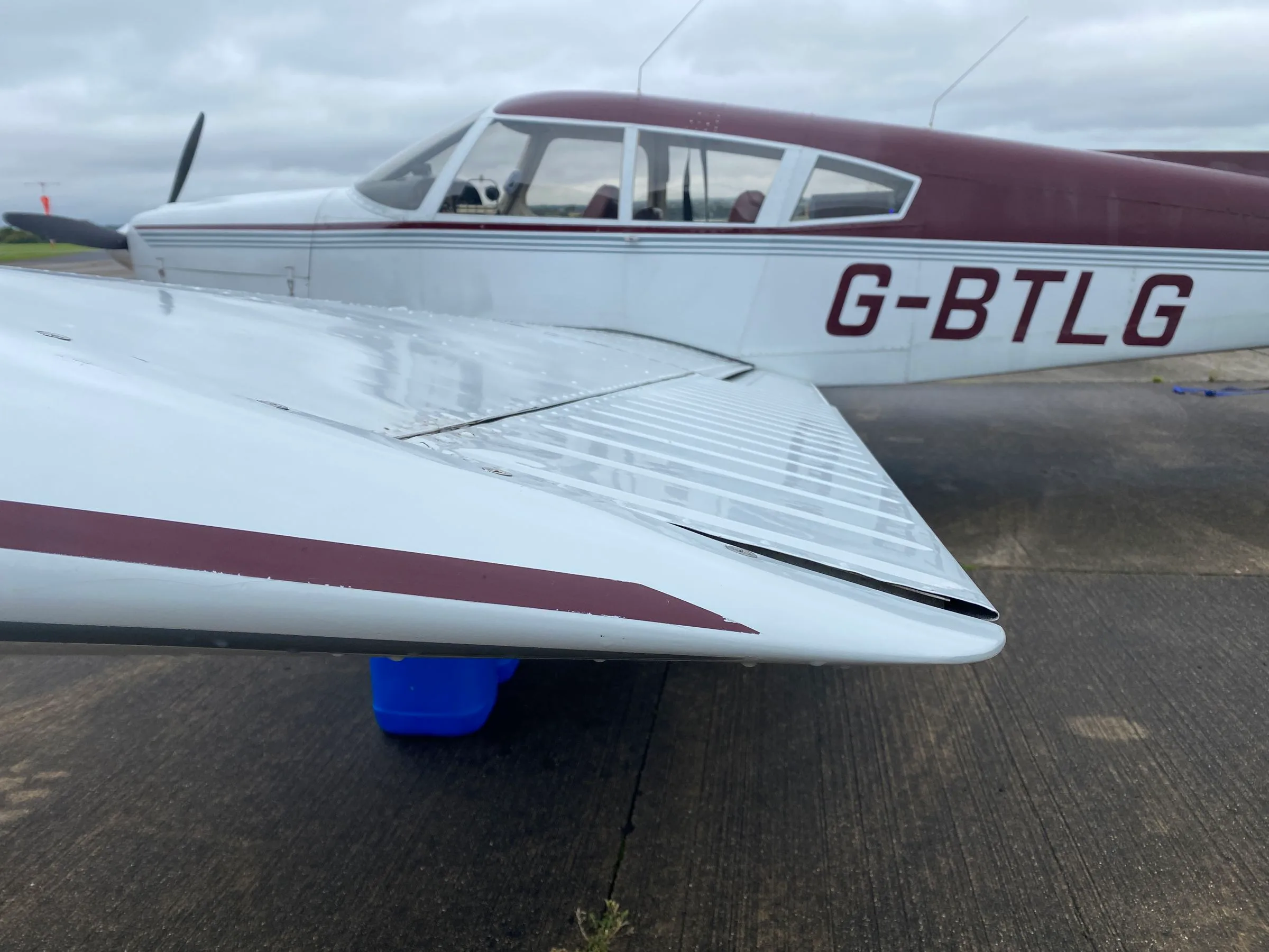 Exterior view of a 1970 Piper PA-28R-200 Arrow II.