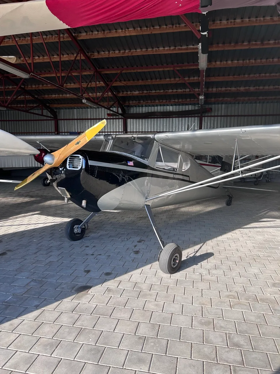 Exterior view of a 1946 Cessna 140.