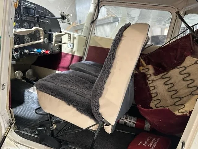 Exterior view of a 1955 CESSNA 180, C-FICR.