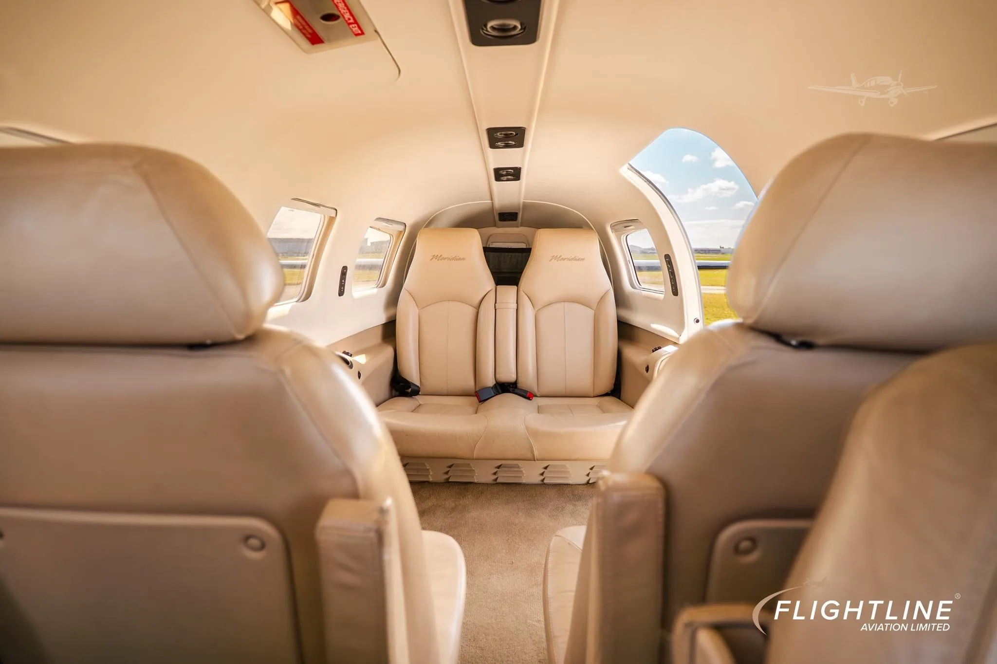 Cabin interior of a 2006 PIPER MERIDIAN.
