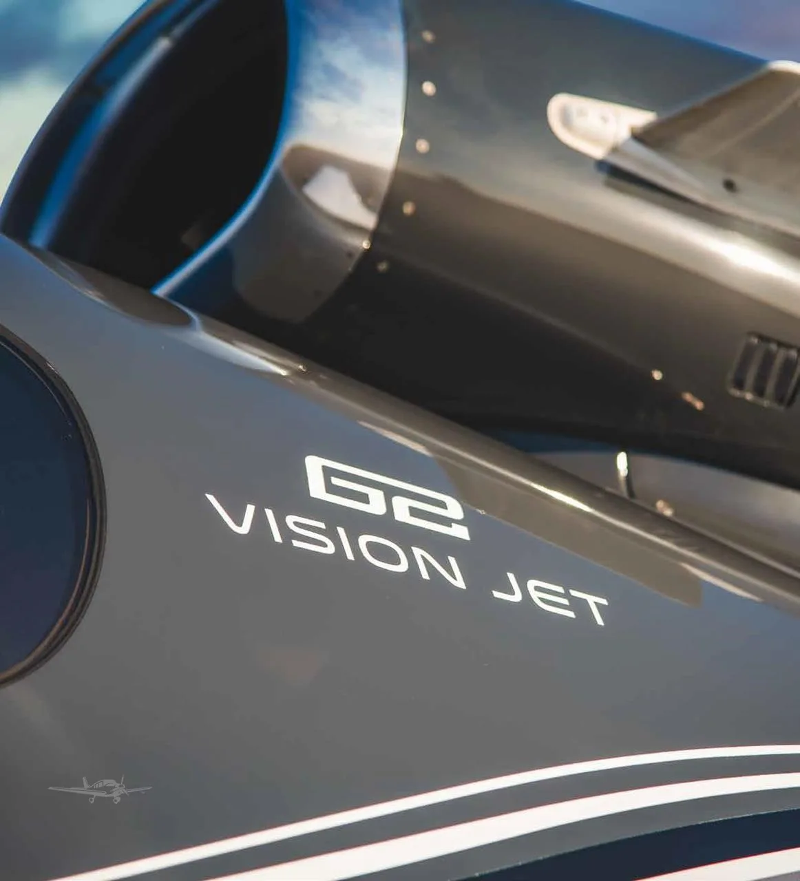 Engine detail of a 2019 CIRRUS VISION SF50.