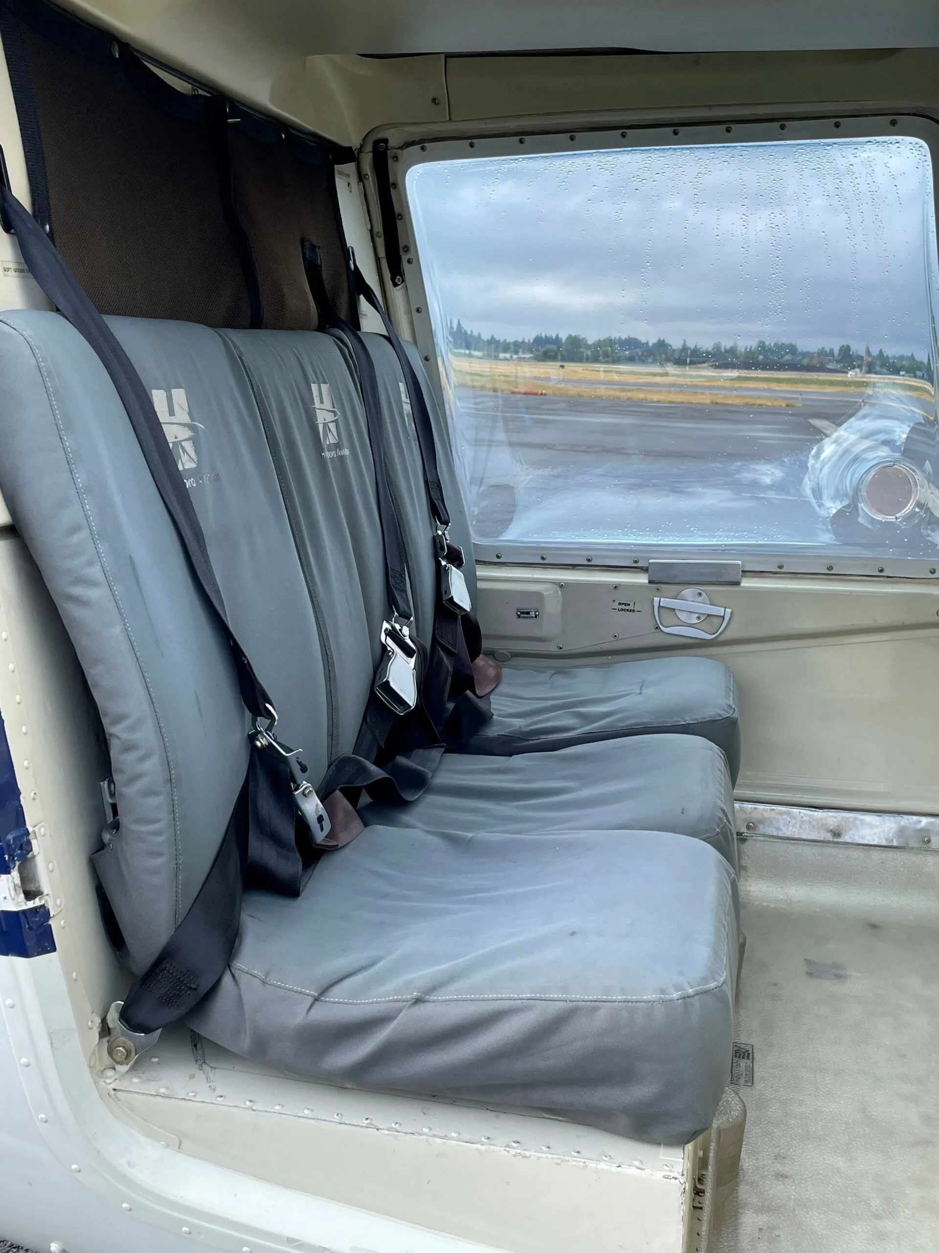 Cabin interior of a 1987 Bell 206B3.