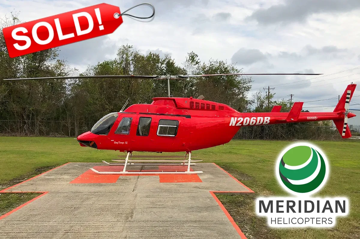 Exterior view of a 2007 Bell 206L4 LongRanger, N62HP.