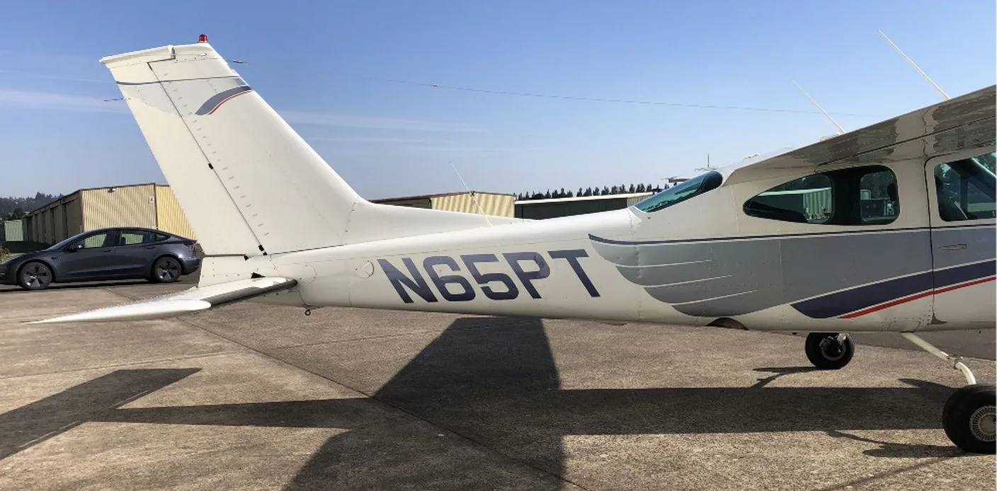 Exterior view of a 1977, N65PT.