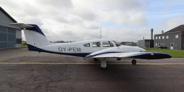 Exterior view of a 1981 Piper Seminole.