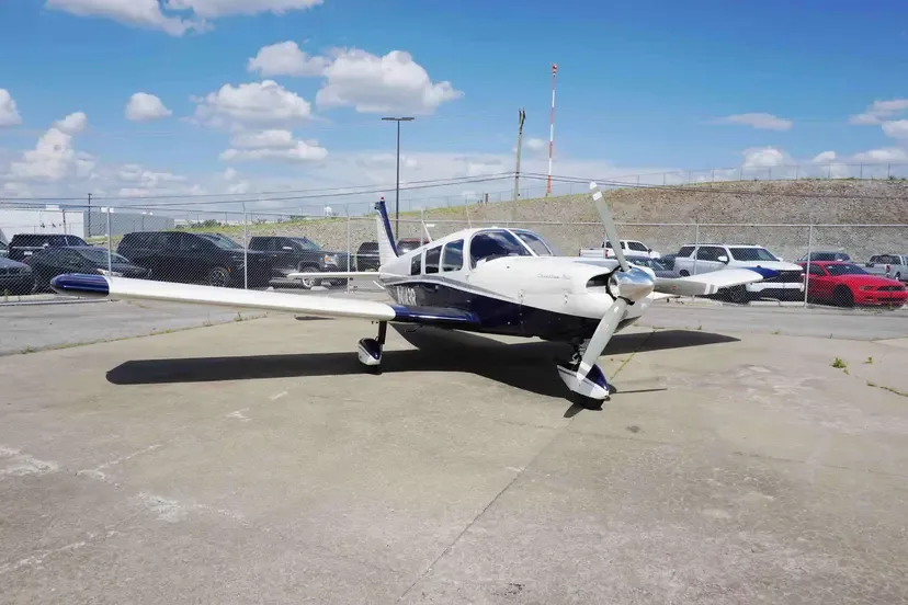 Exterior view of a 1997 Piper PA-28-181 Archer III.
