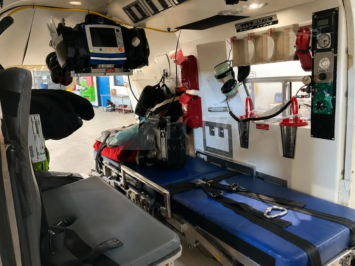 Cabin interior of a EUROCOPTER BK117 B-2.
