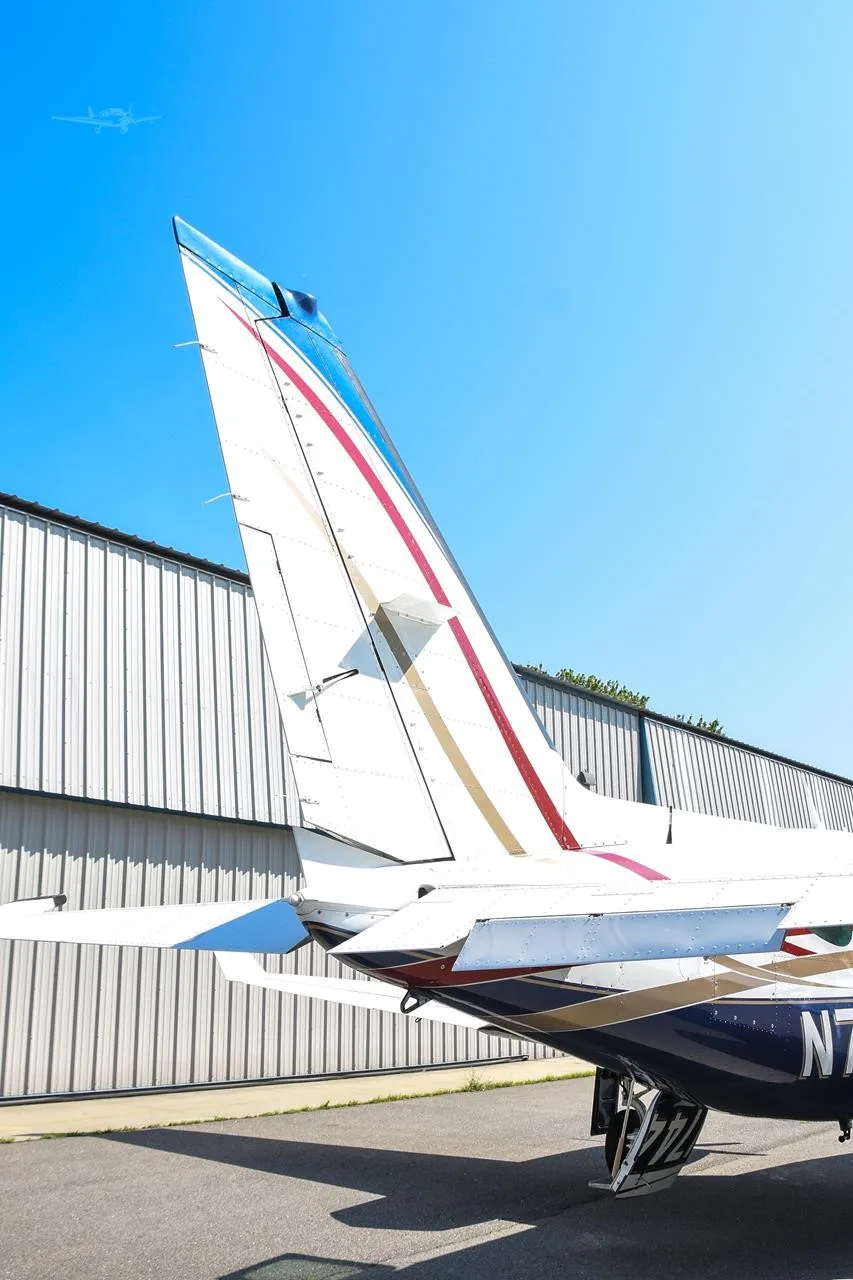 Exterior view of a 1979 PIPER NAVAJO CR, N744JC.
