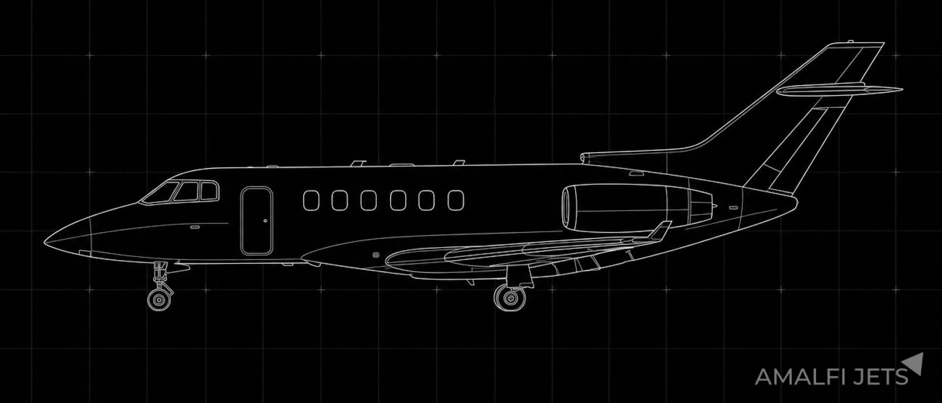 Marketing image of a 2006 Hawker 850XP.