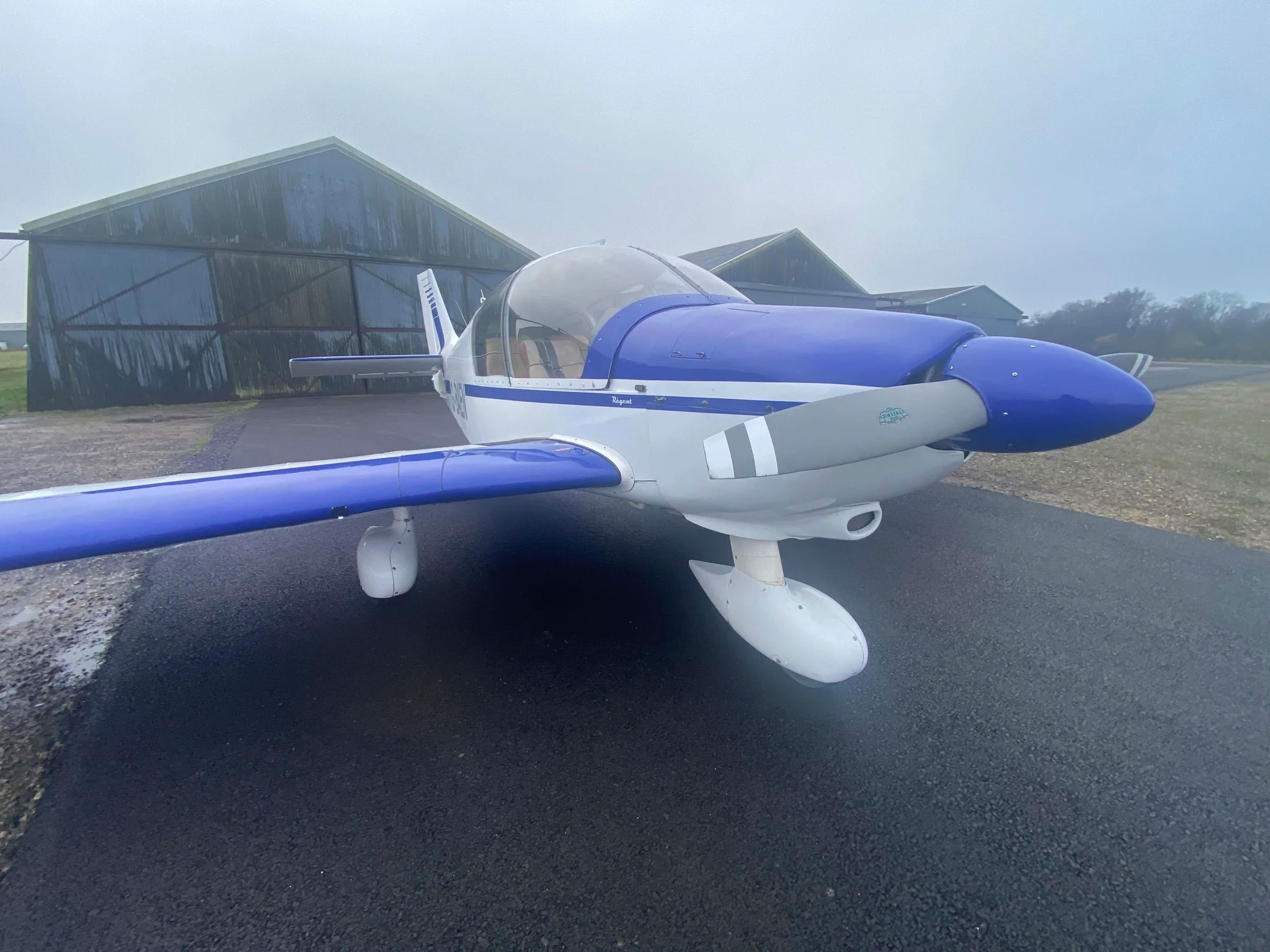 Marketing image of a 1972 Robin DR-400 180 Regent.