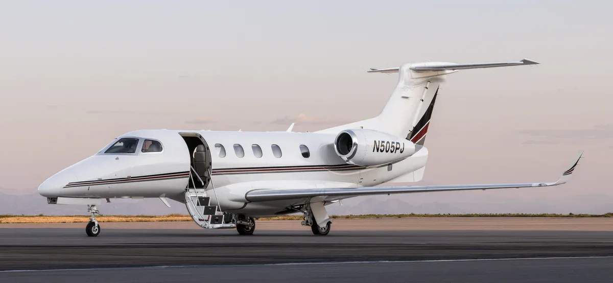 Cabin interior of a 2013 Embraer Phenom 300.