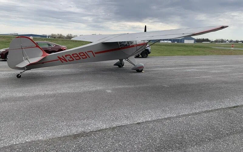 Marketing image of a 1946 Taylorcraft BC-12D Twosome.