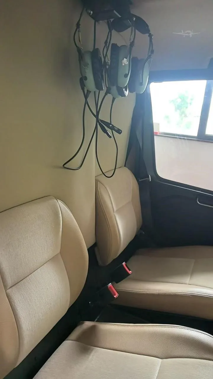 Cabin interior of a 2022 ROBINSON R44 RAVEN II.
