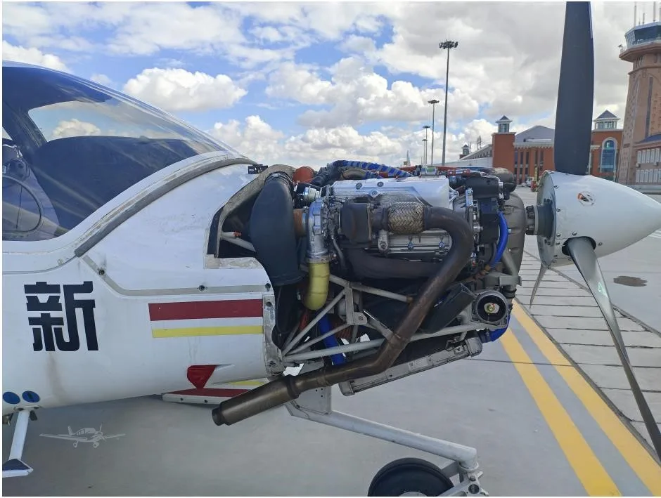 Engine detail of a 2020 DIAMOND DA40 NG.