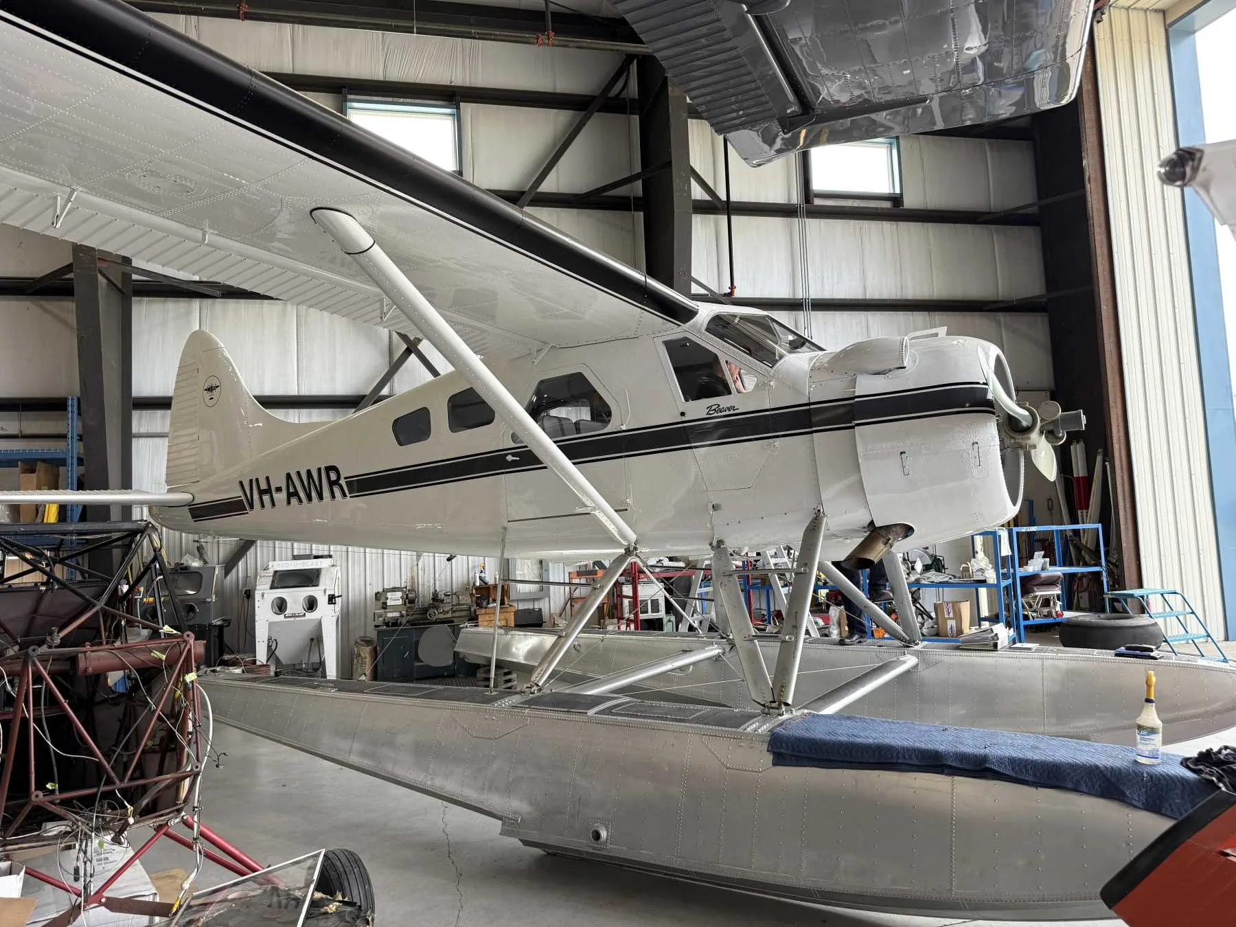 Exterior view of a 1975 Cessna A185F.