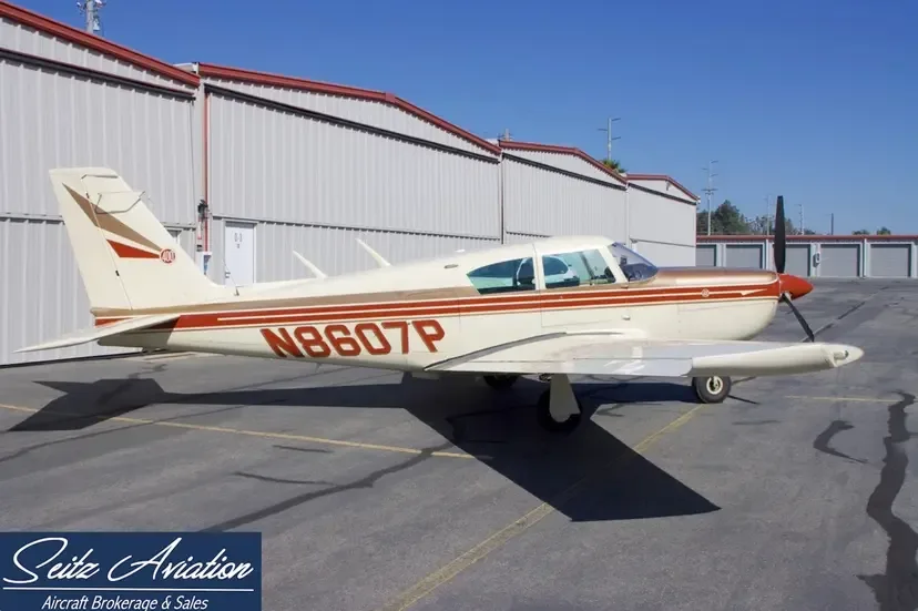 Exterior view of a 1974 Piper PA-28R-200 Arrow II.