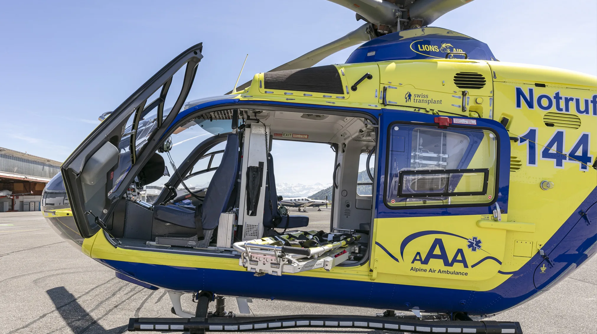 Exterior view of a 2009 Airbus EC135P2+.