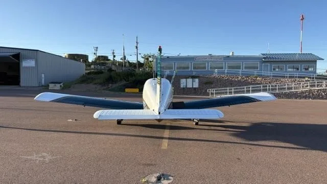 Exterior view of a 1966 PIPER CHEROKEE 180, N5924W.