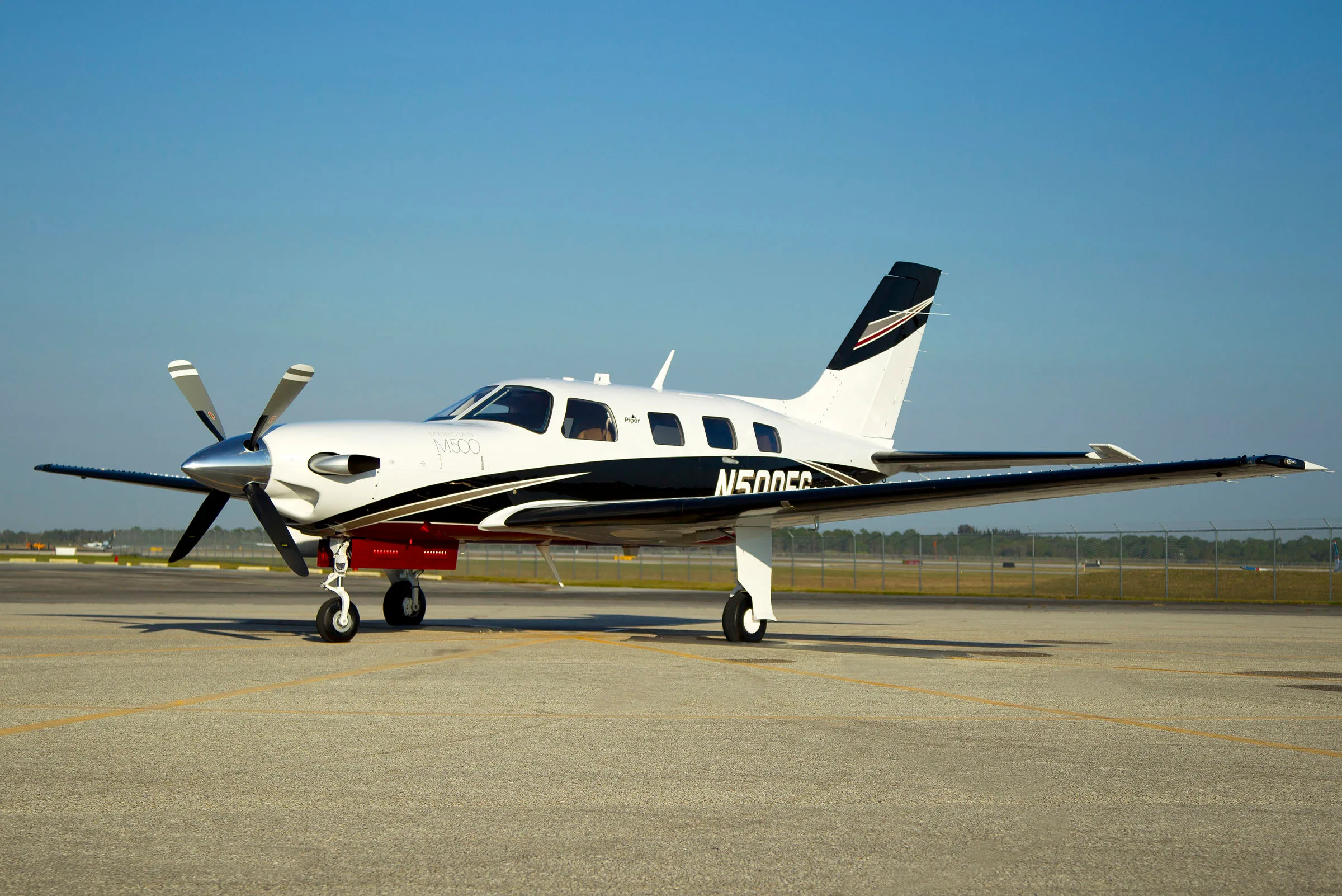 Exterior view of a 2026 Piper PA-46 M500.