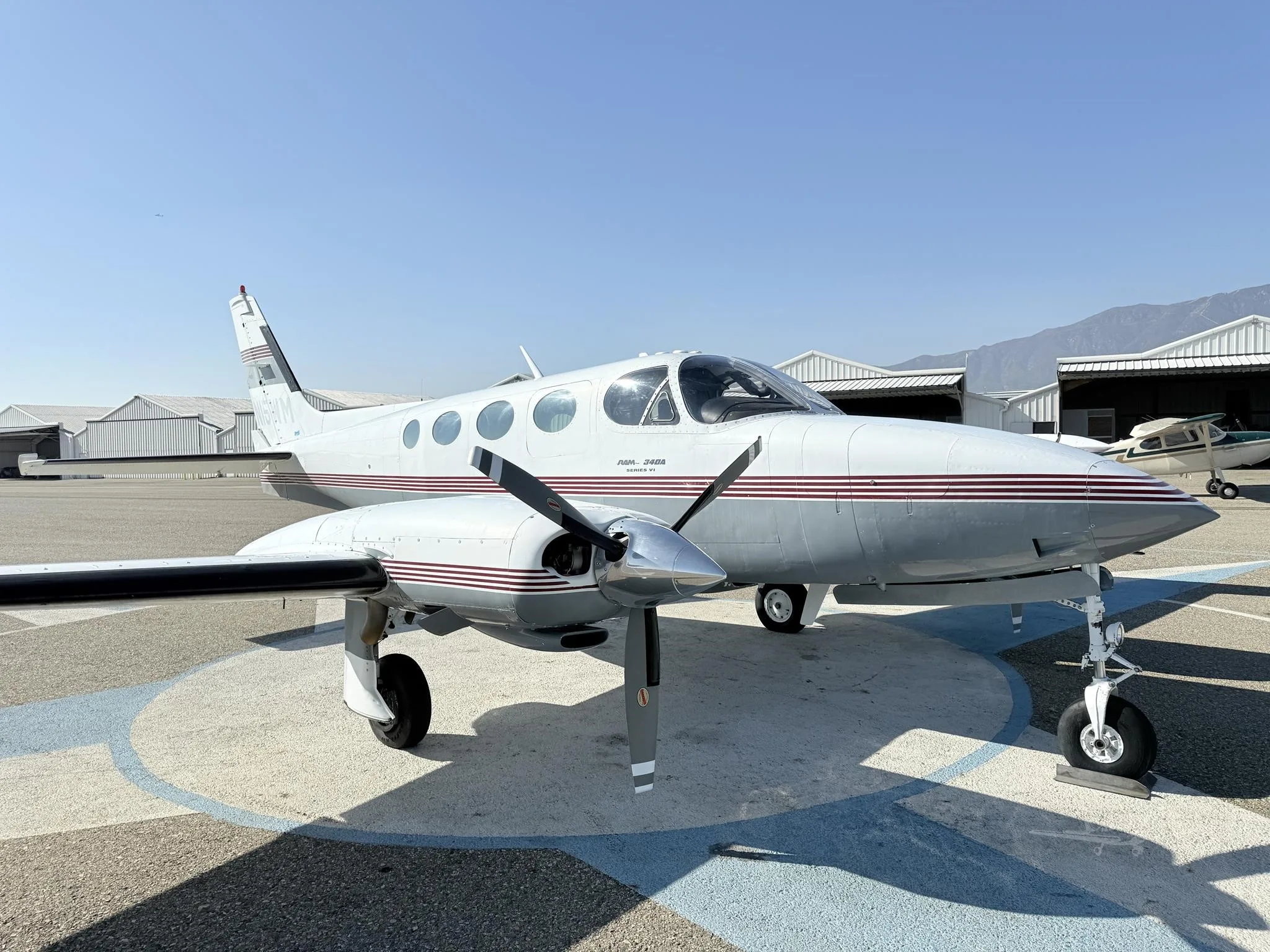 Exterior view of a 1978 CESSNA 340A, N15WM.