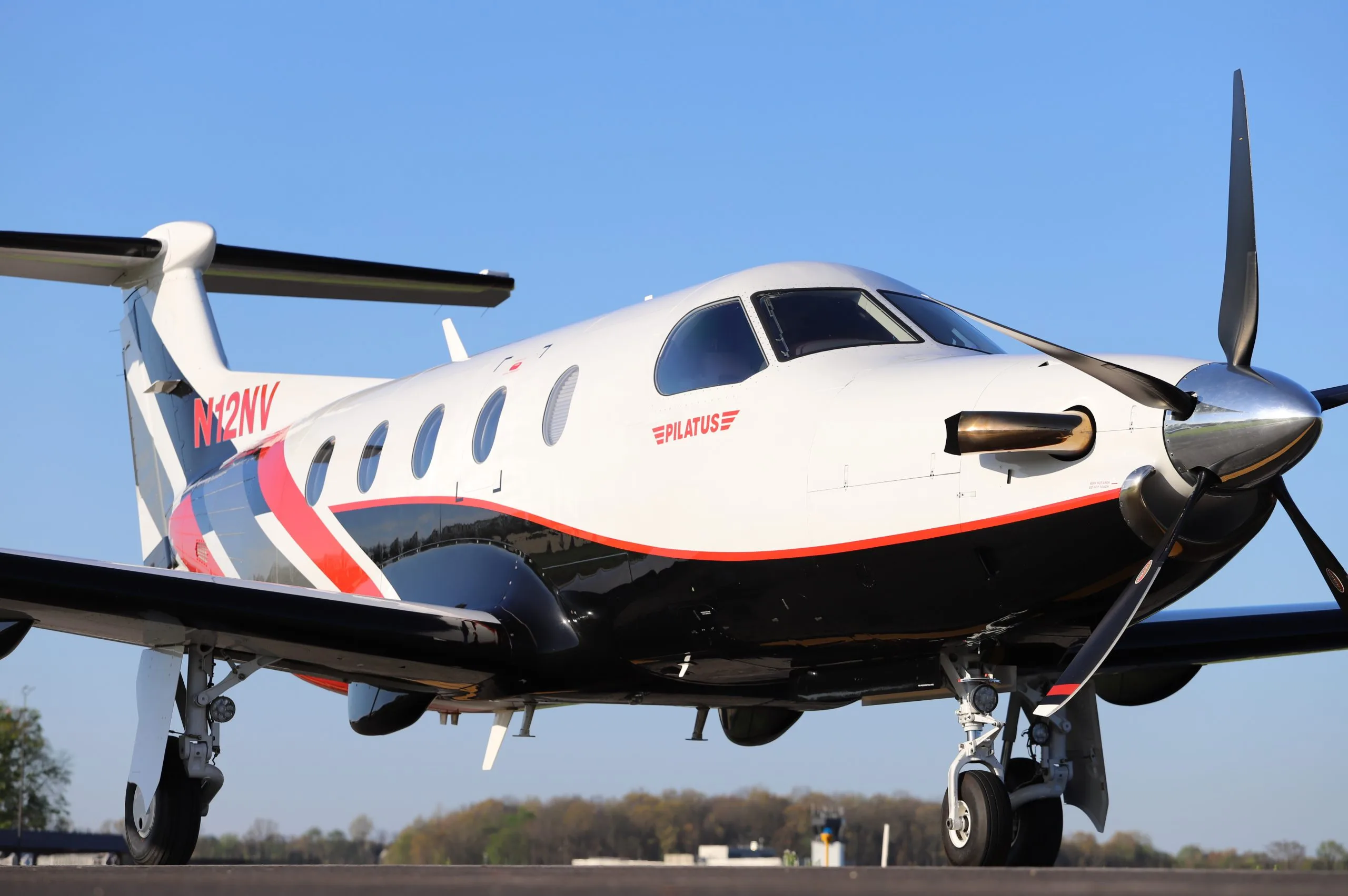 Exterior view of a 2018 Pilatus, PC-12NG.
