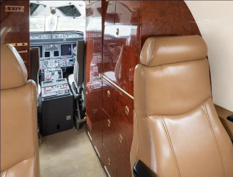 Cabin interior of a 2004 LEARJET 45.
