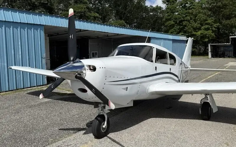 Exterior view of a 1976 Piper PA-28R-200 Arrow II.