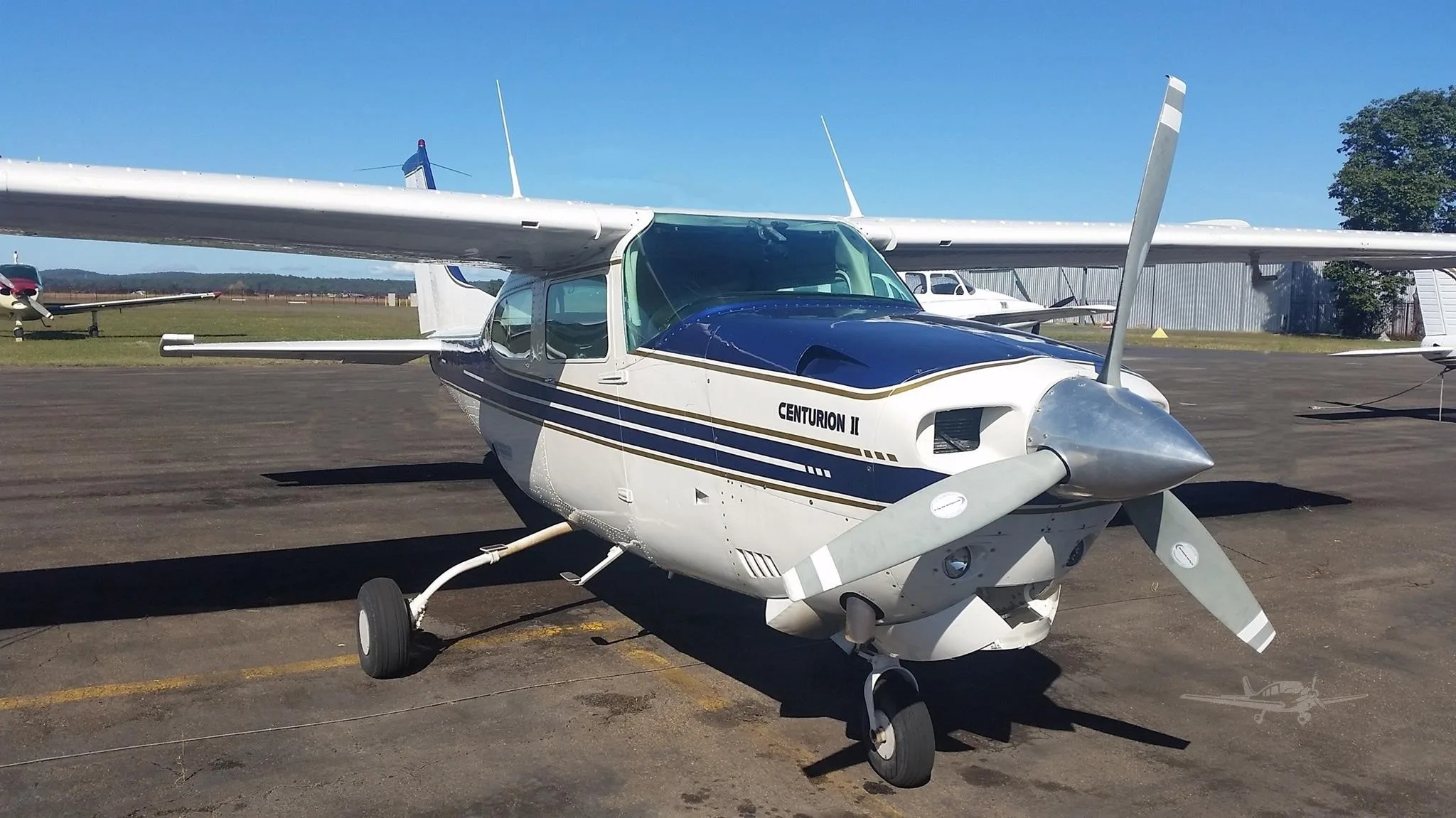Exterior view of a 1977 CESSNA TURBO 210M.