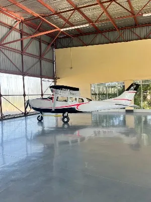 Exterior view of a 1978 Cessna 206.