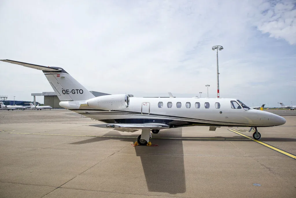 Exterior view of a Cessna CJ3, OE-GTO.