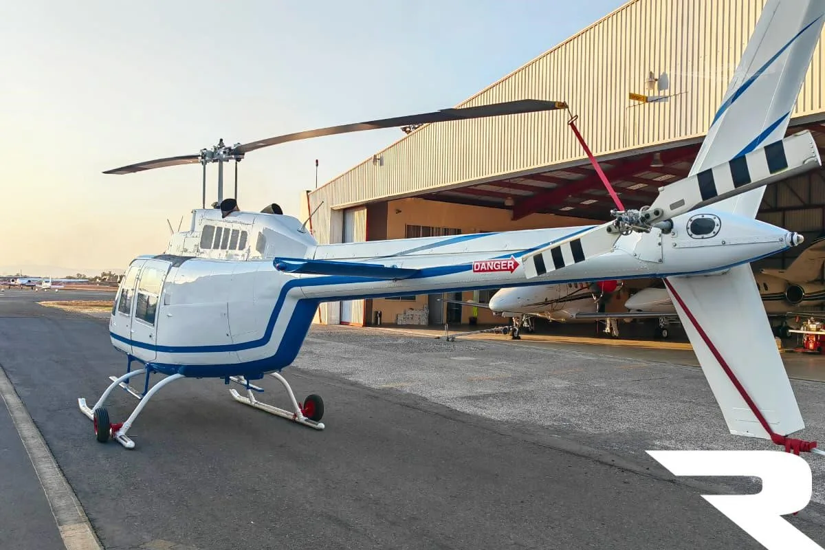 Exterior view of a 1981 BELL 206B III.