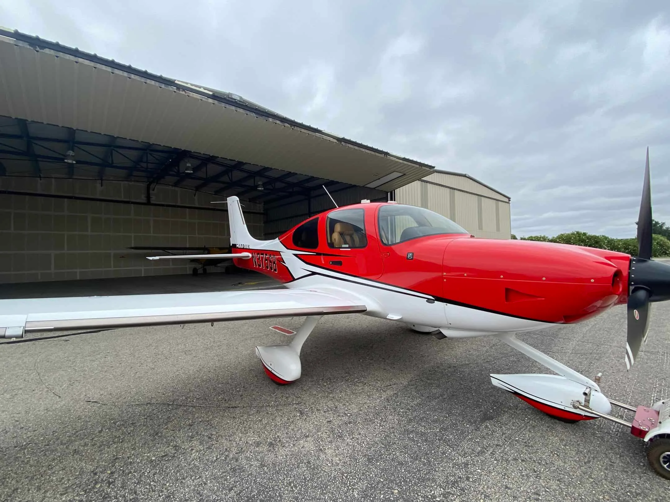 Exterior view of a Cirrus SR22T.