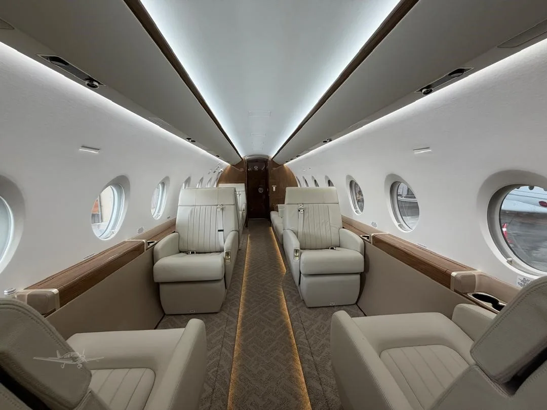 Cabin interior of a 2023 GULFSTREAM G280.