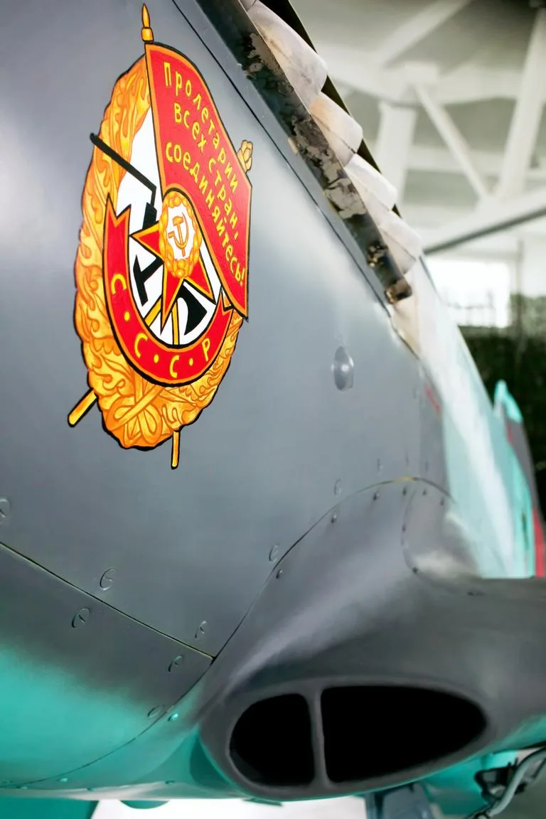 Engine detail of a 1943 Yakovlev Yak-9-UM.