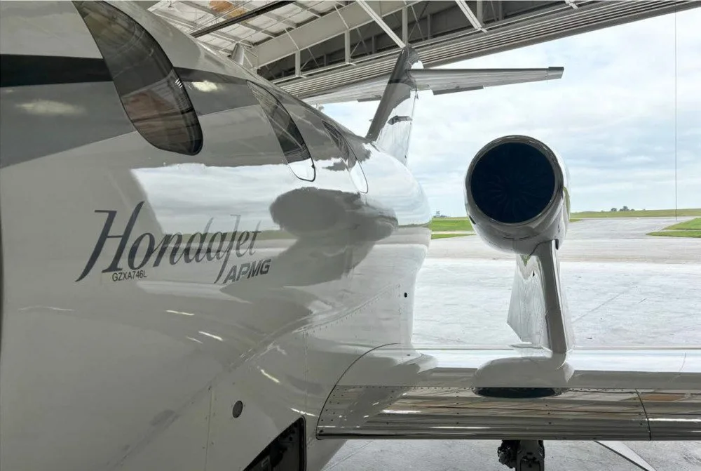 Exterior view of a 2017 HondaJet HA-420 SN 42000063, N829DL.