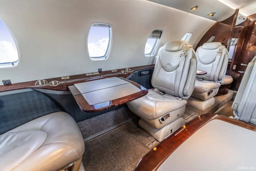 Cabin interior of a 2010 Cessna CITATION XLS+ | Leviate Air Group.