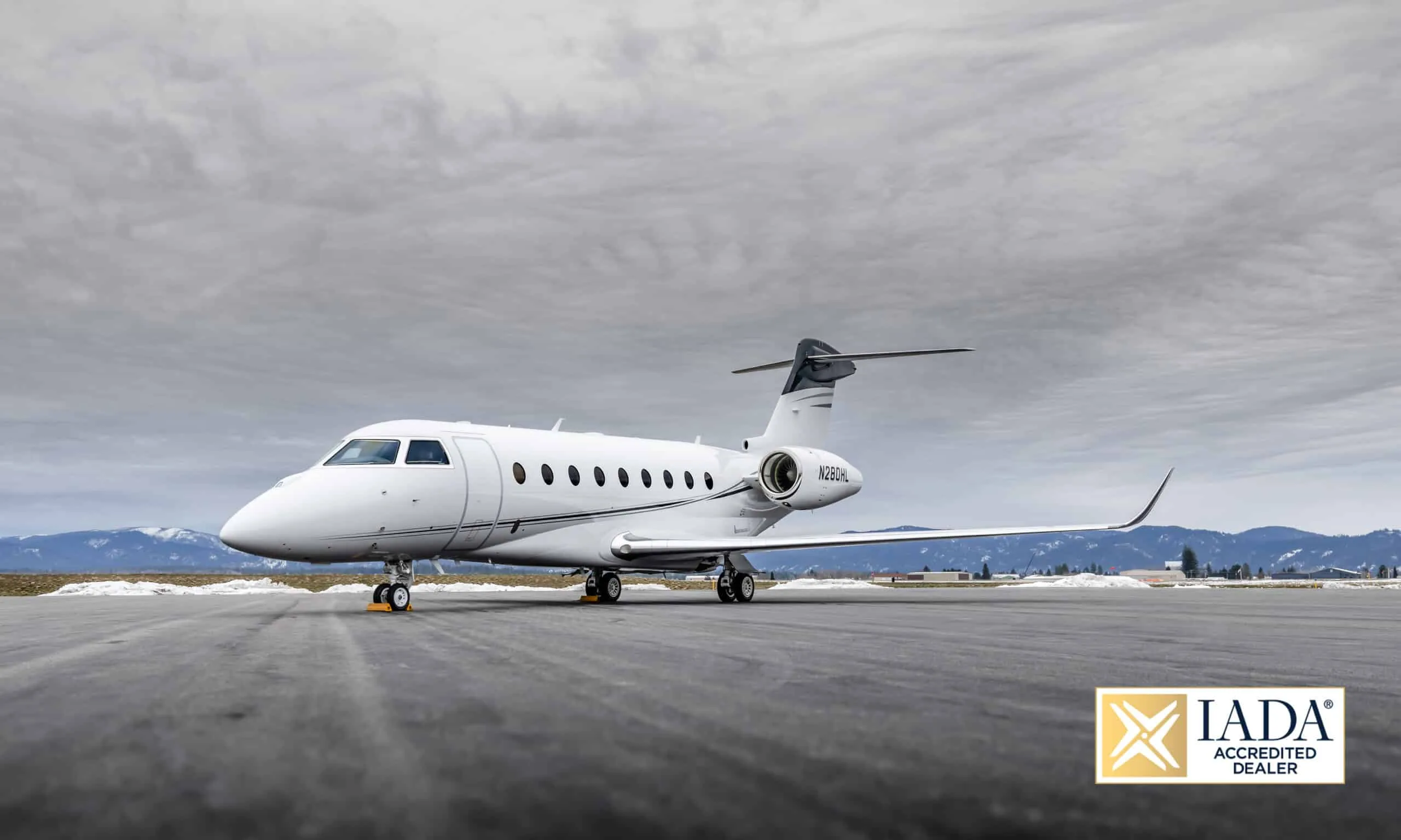 Exterior view of a 2017 Gulfstream G280 | Leviate Air Group.