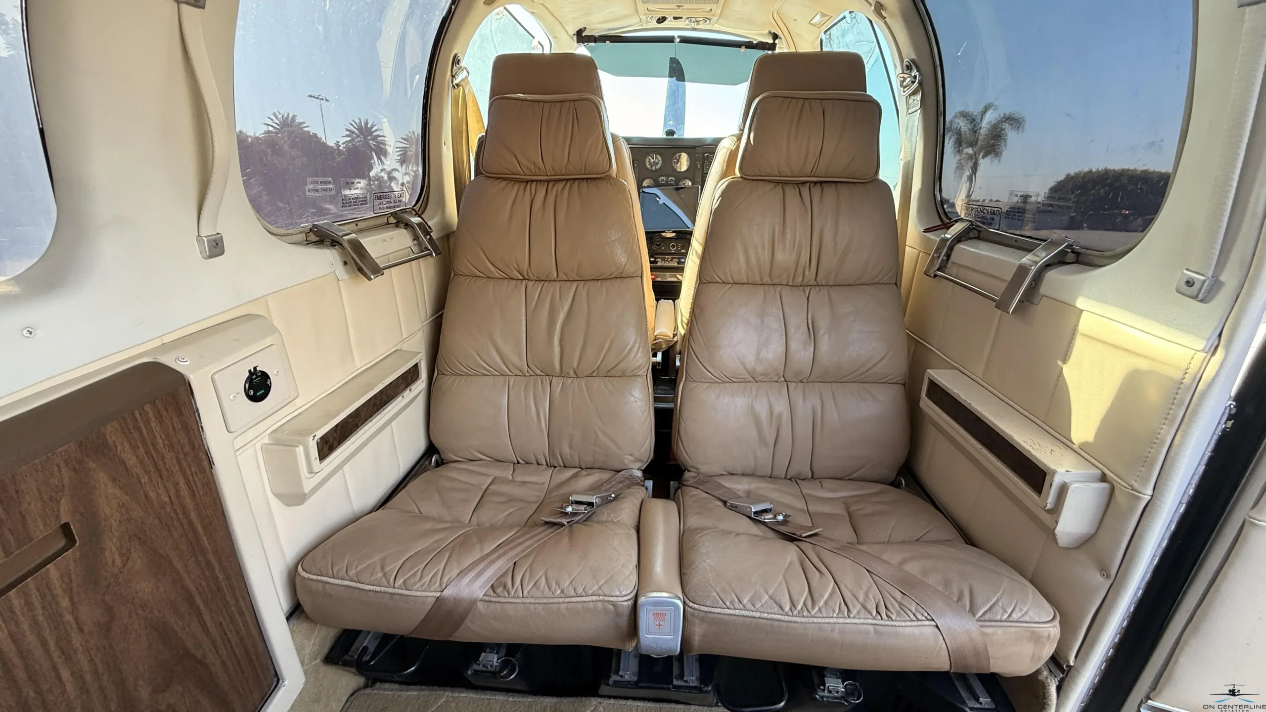 Cabin interior of a 1977 Beechcraft A36 –.