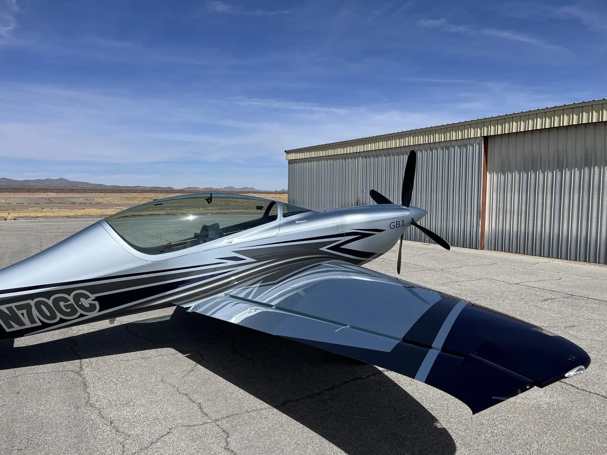 Exterior view of a 2023 GAME COMPOSITES GB1 GAMEBIRD, N70GC.